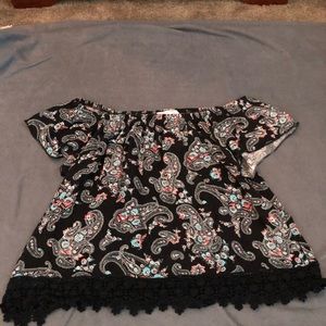 Azkara off the shoulder blouse